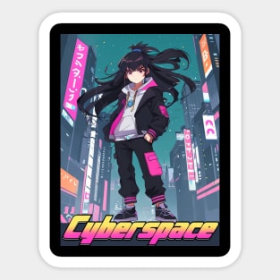 Dynamic Anime Vibes: A Journey of Color and Emotion Sticker